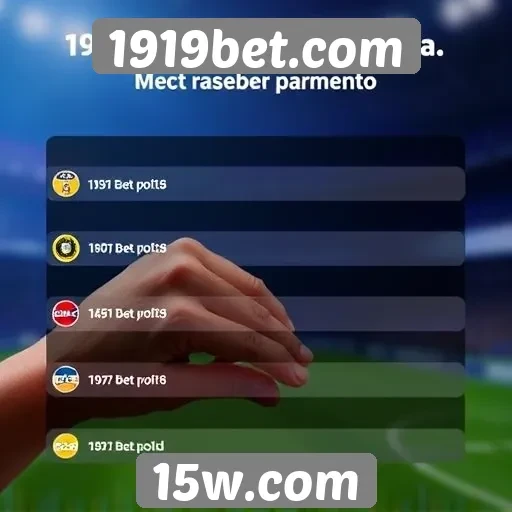 Métodos de pagamento aceitos no 1919bet
